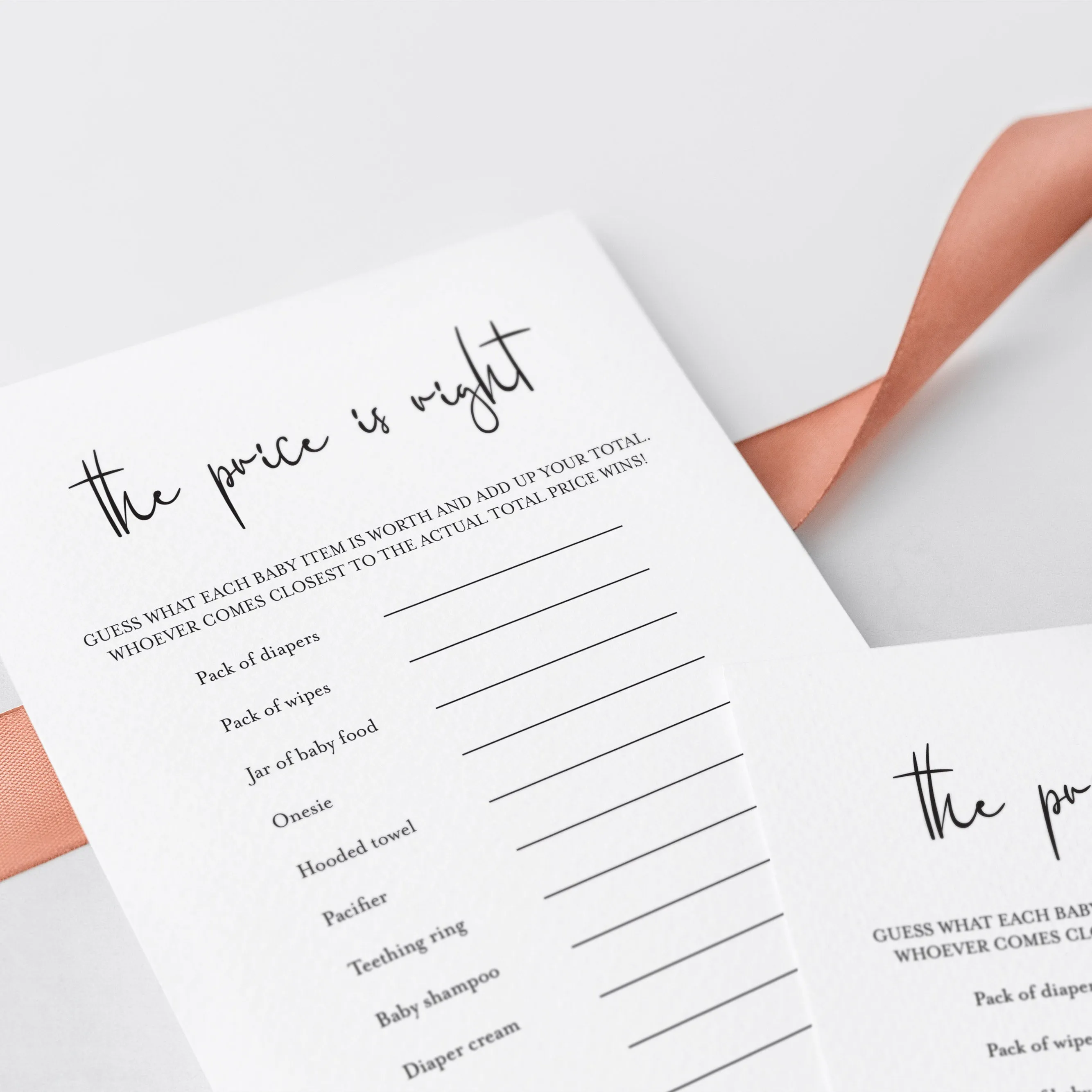 Modern Baby Shower Game The Price Is Right Download