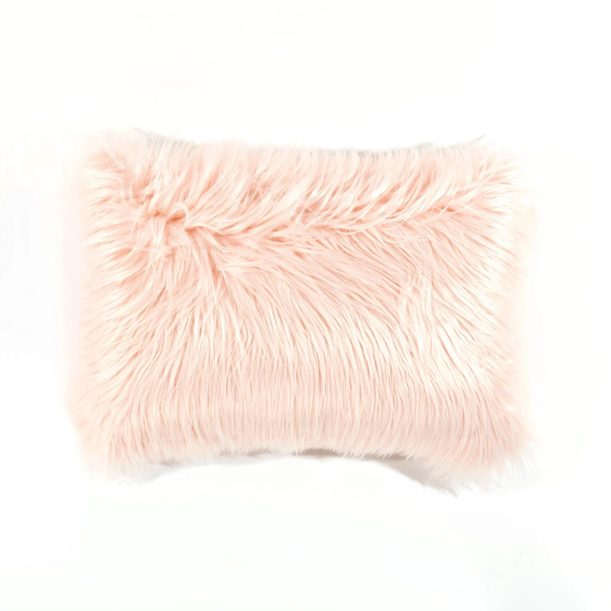 Mongolian Luca Soft Faux Fur Decorative Pillow Cover