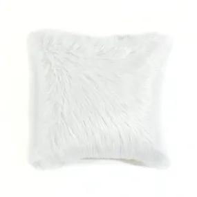 Mongolian Luca Soft Faux Fur Decorative Throw Pillow Cover