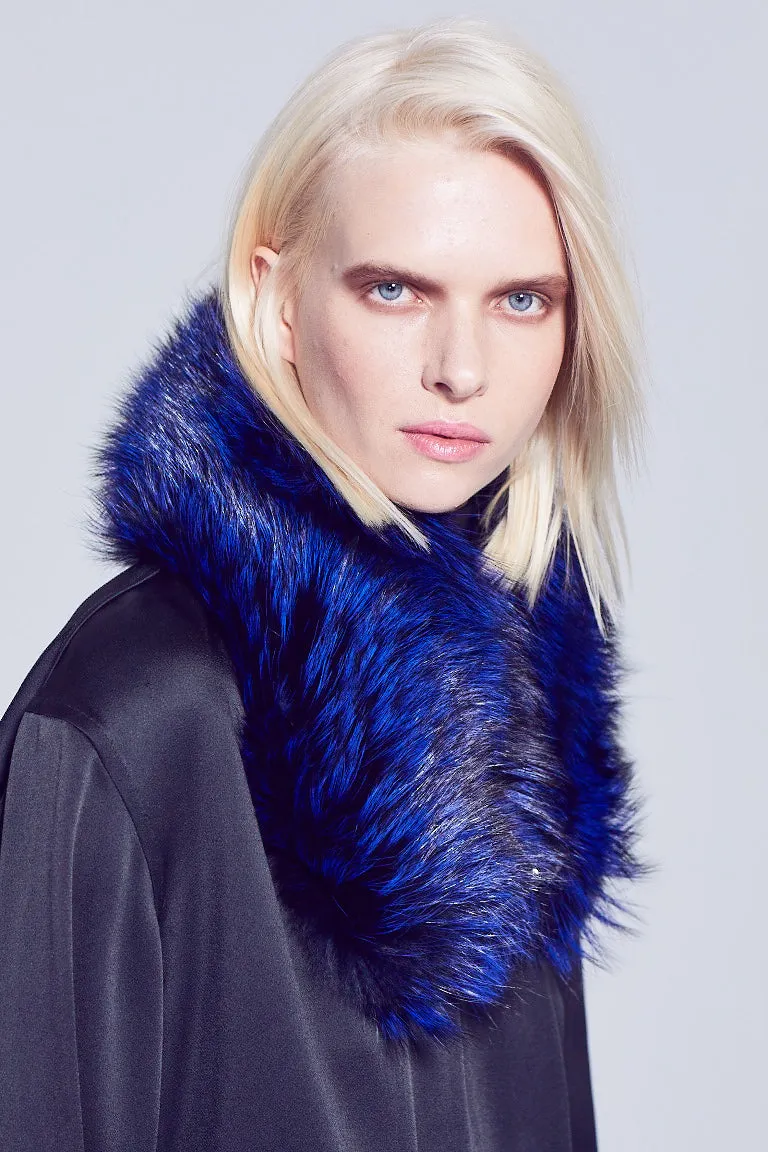 Murray Cobalt Fox Fur Collar