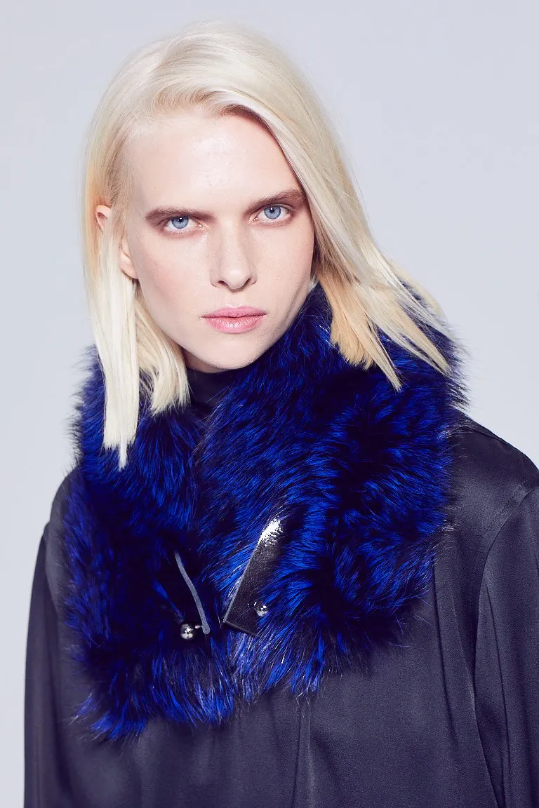 Murray Cobalt Fox Fur Collar