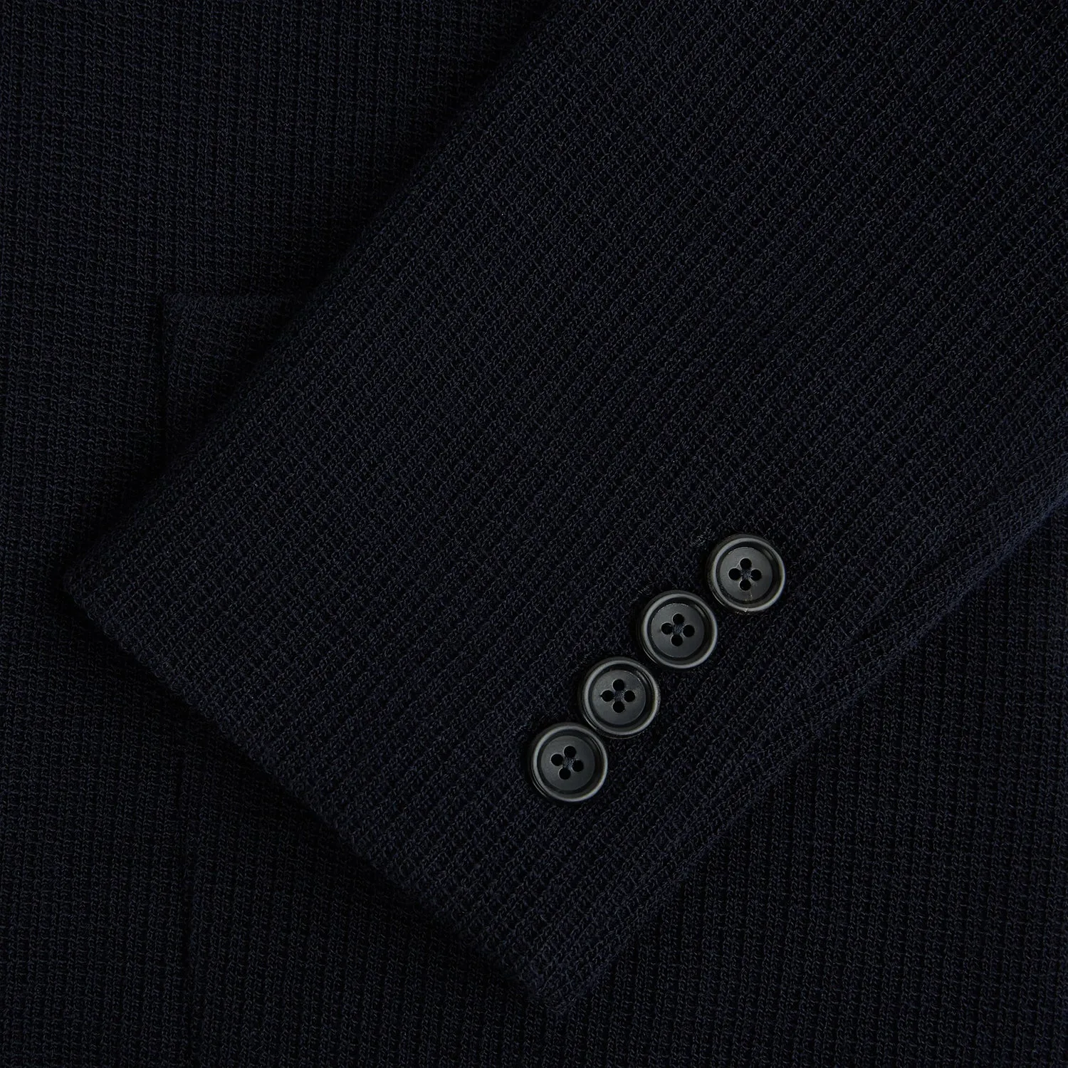 NAVY KNITTED CAMBRIDGE BLAZER