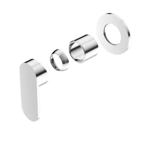 Nero Ecco Shower Mixer 80mm Round Plate (Trim Kit Only) - Chrome