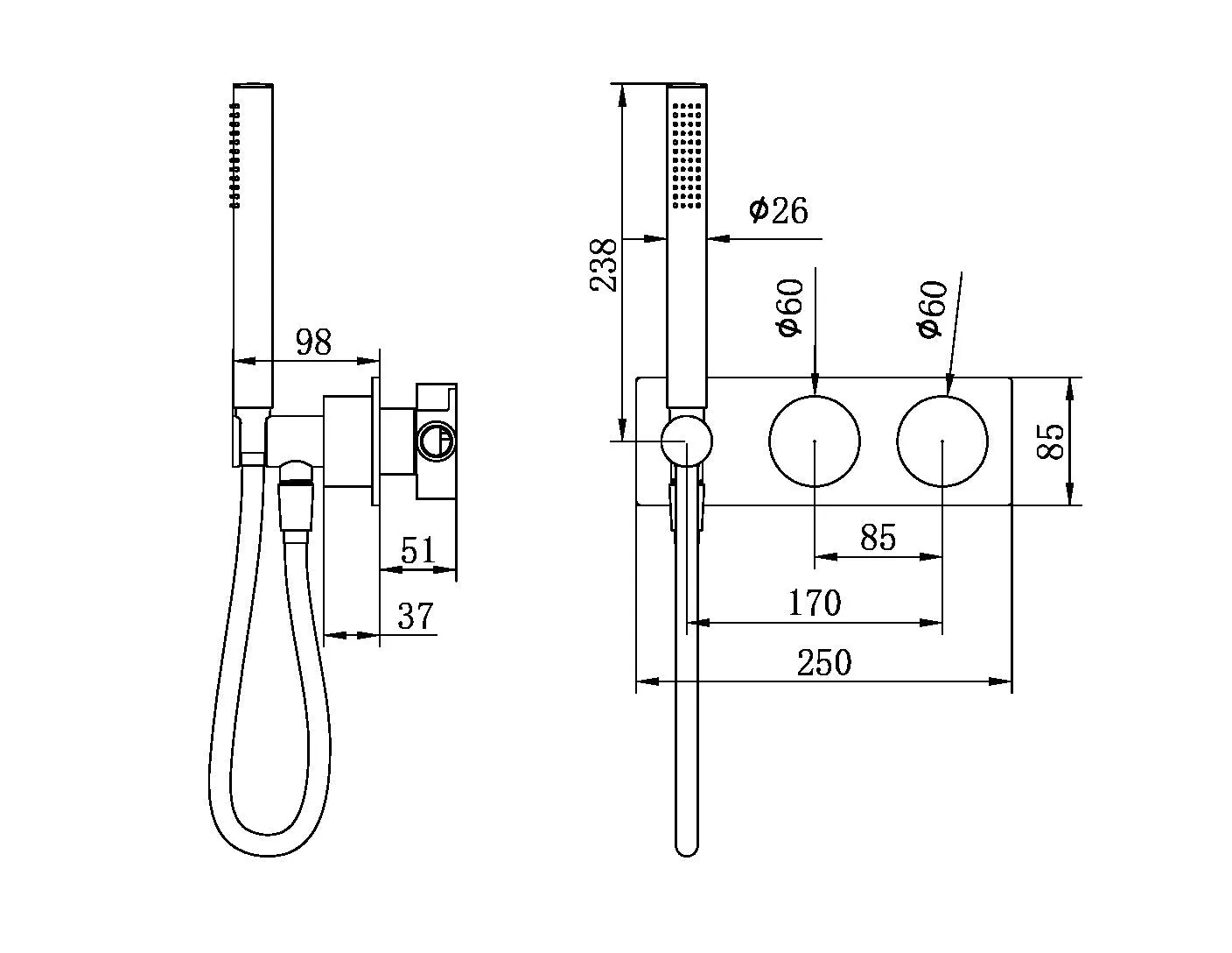 Nero Kara Progressive Shower System (Trim Kit Only) - Chrome