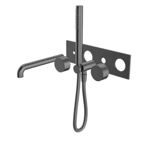 Nero Kara Progressive Shower System With Spout (Trim Kit Only) - Gun Metal