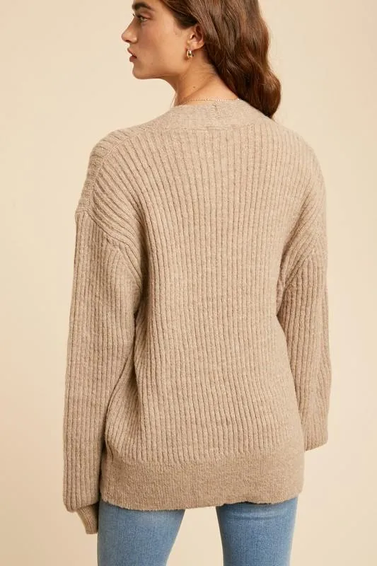 Nightcap Cardigan in Beige