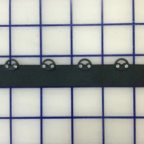 Non-Metallic Trim - 1-inch Eyelet Trim with Rhinestones Black Close-Out