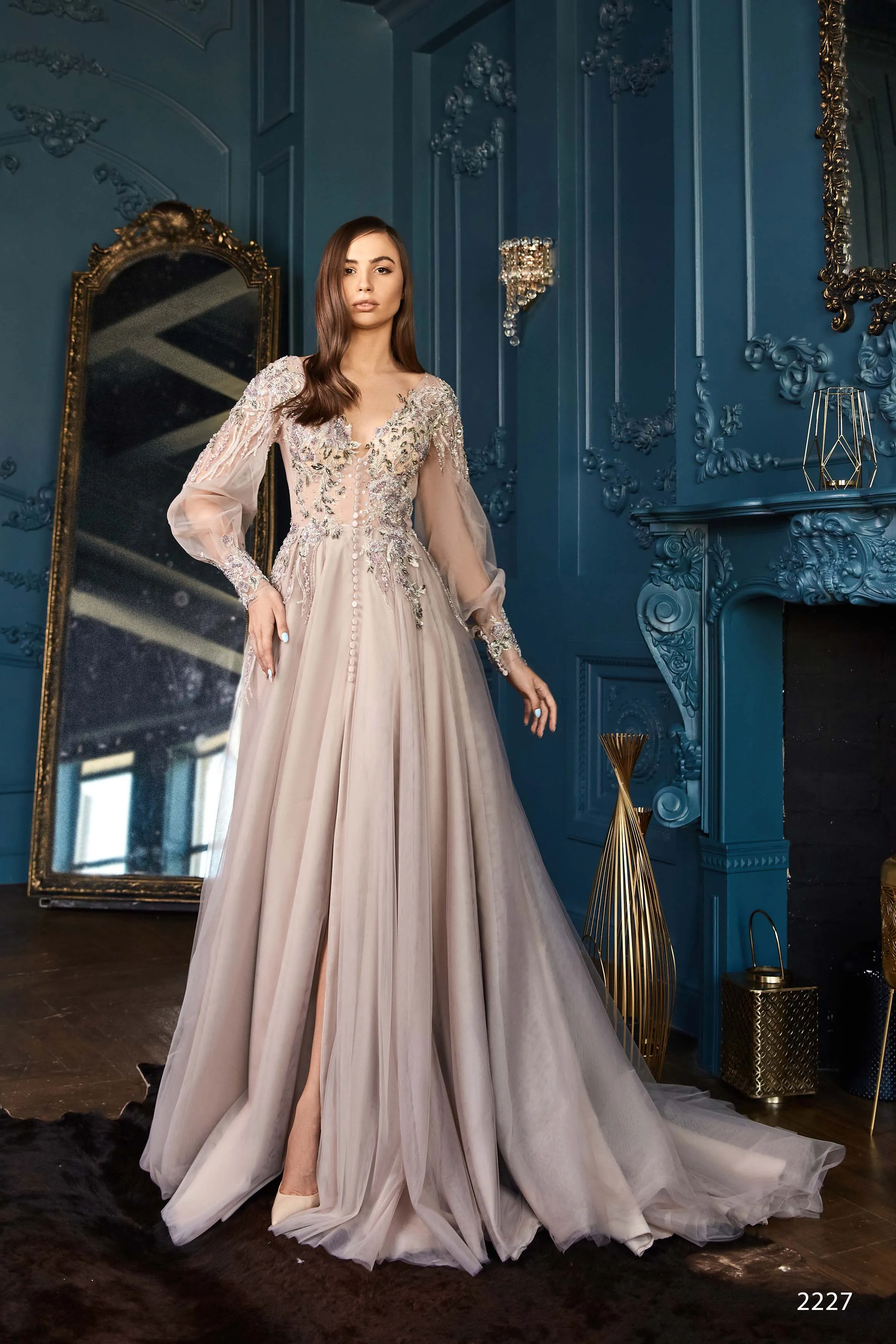 Non-traditional Wedding Dress with a Bow Back