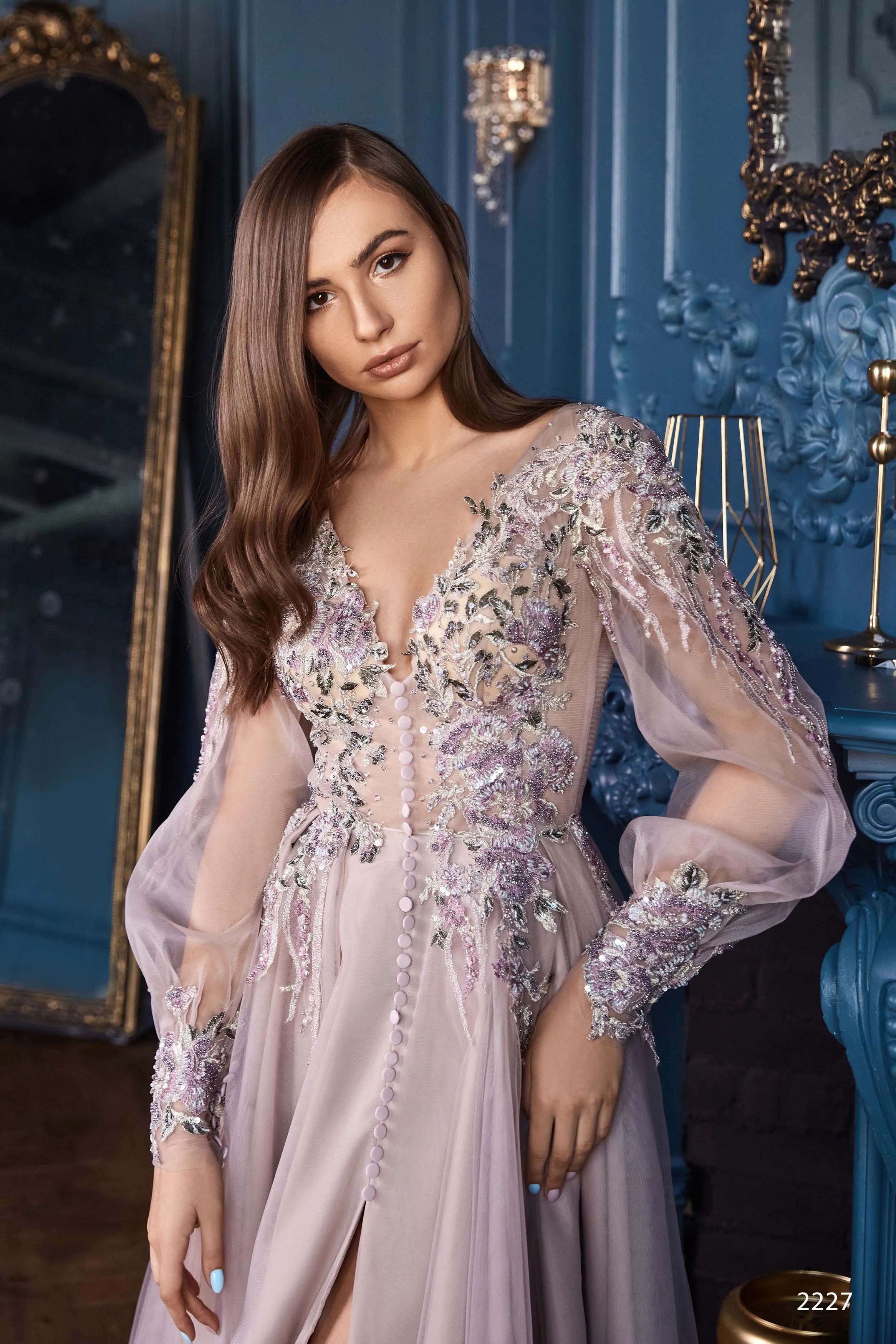 Non-traditional Wedding Dress with a Bow Back