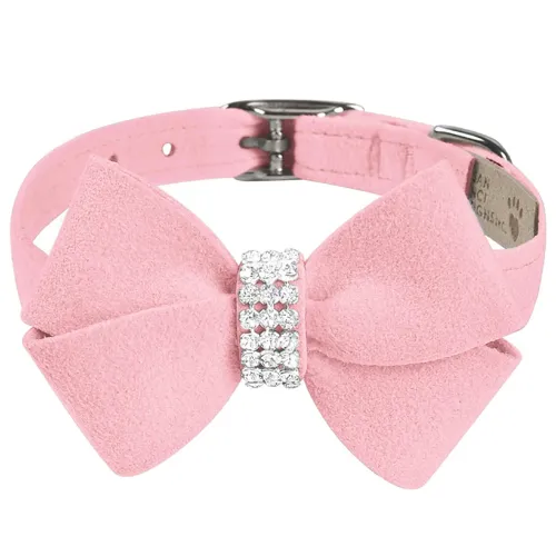 Nouveau Bow Collar — Puppy Pink