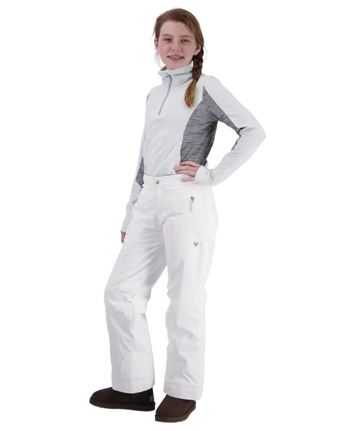 OBERMEYER KIDS BROOKE PANT - WHITE 2025