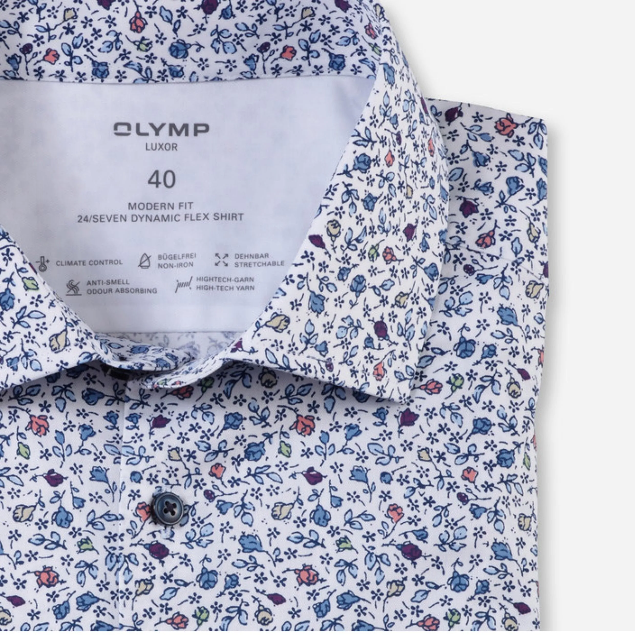 OLYMP Luxor 24/Seven Short Sleeve Shirt Dynamic Flex 1283