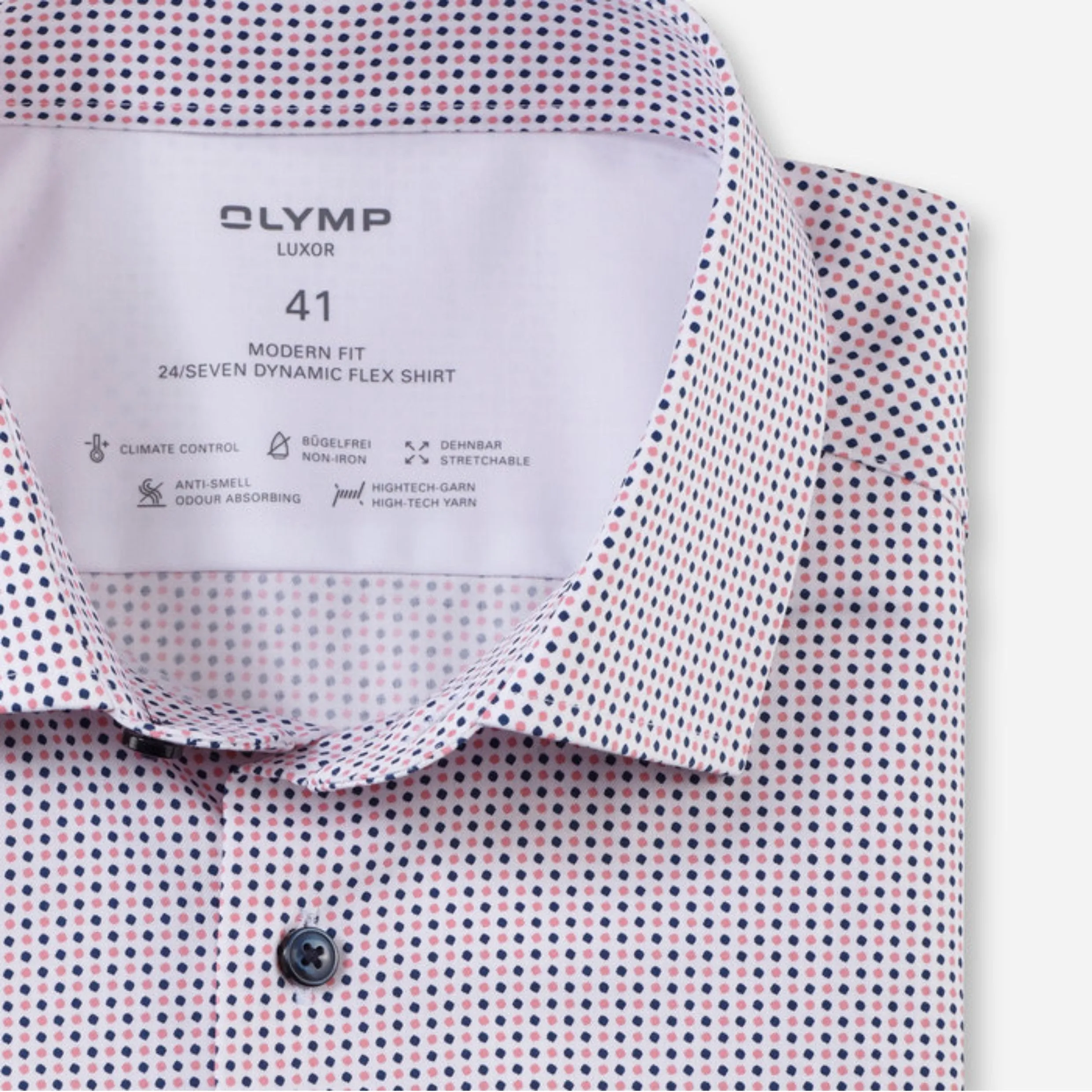 OLYMP Luxor 24/Seven Short Sleeve Shirt Dynamic Flex 1285
