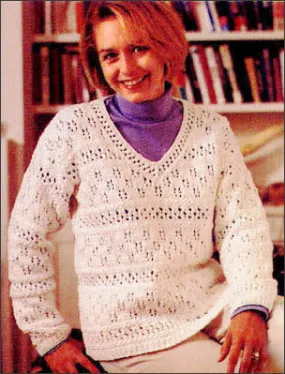 Openwork Tunic Top Pattern (Knit)