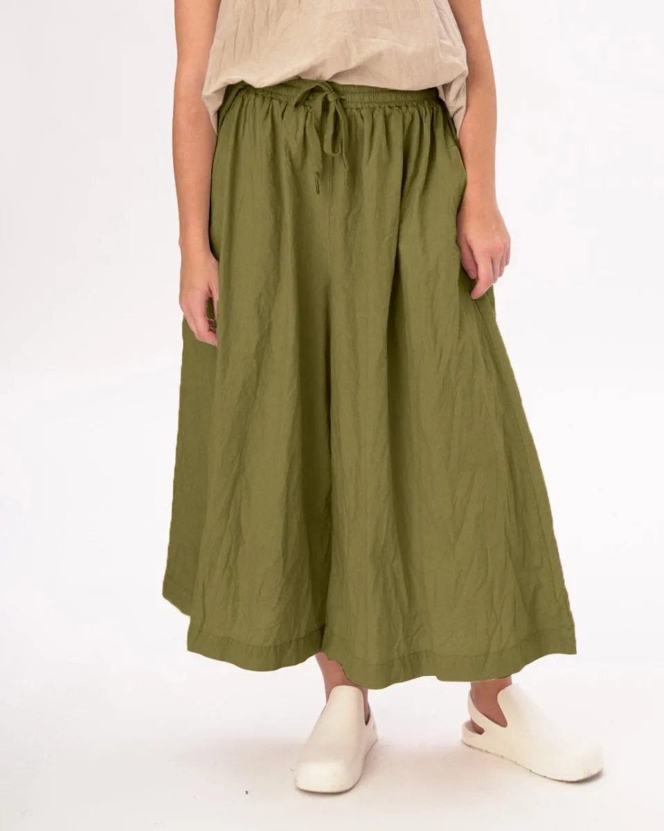 Organic Elastic Waist Parachute Pants