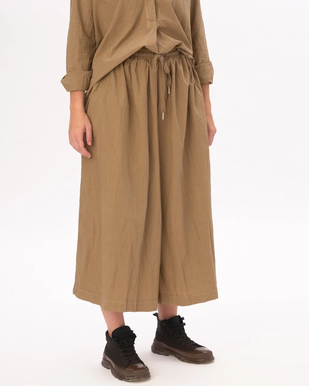 Organic Elastic Waist Parachute Pants