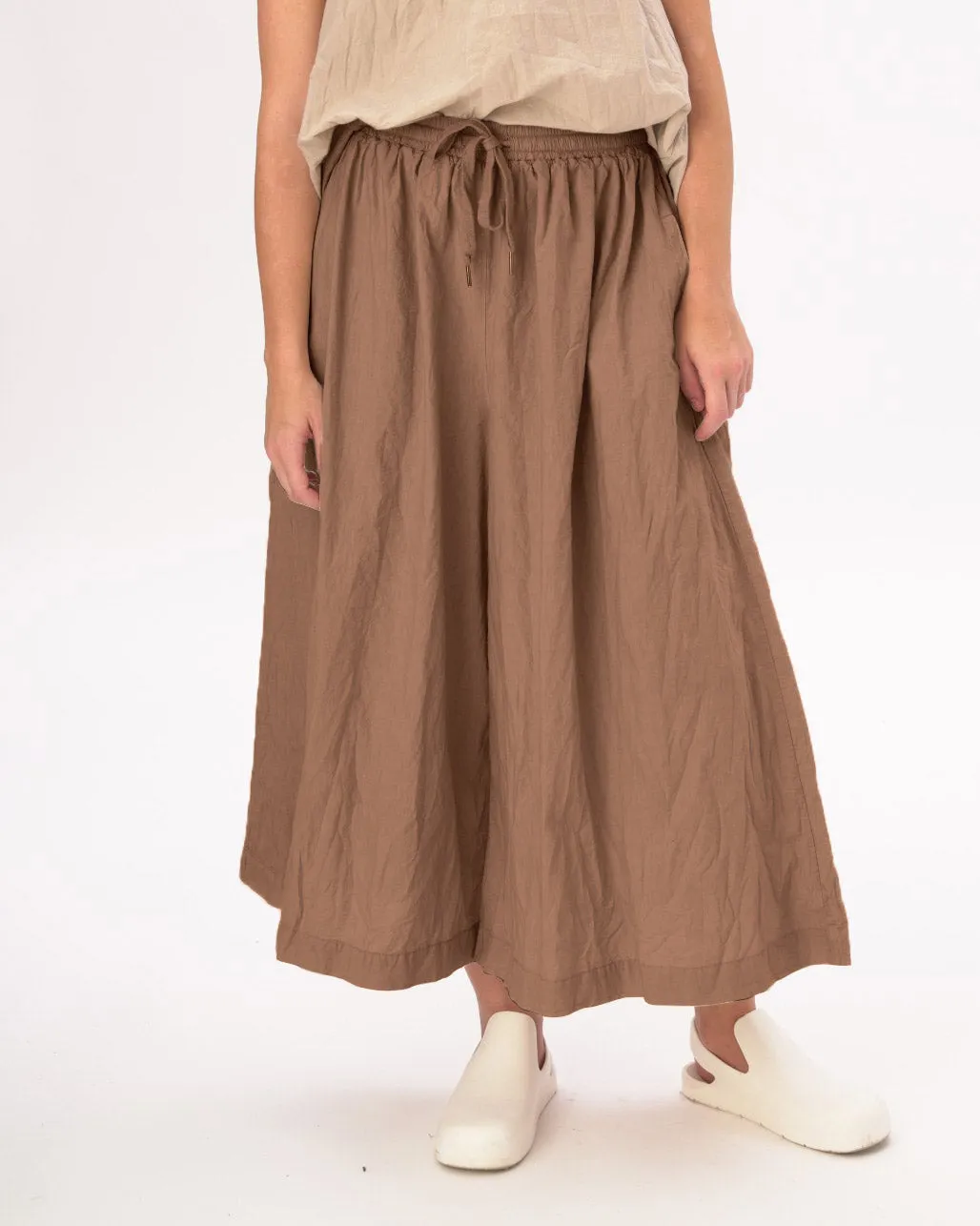 Organic Elastic Waist Parachute Pants