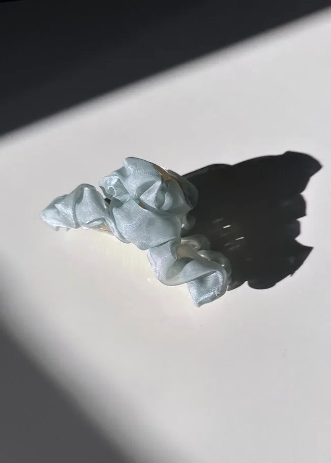 Organza Ruffle Claw Clip