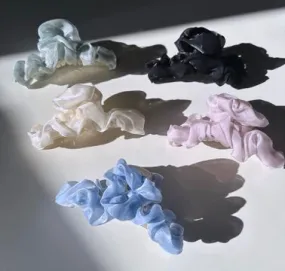 Organza Ruffle Claw Clip