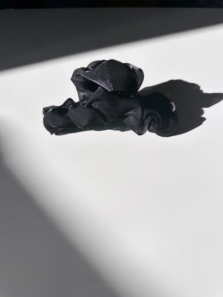 Organza Ruffle Claw Clip