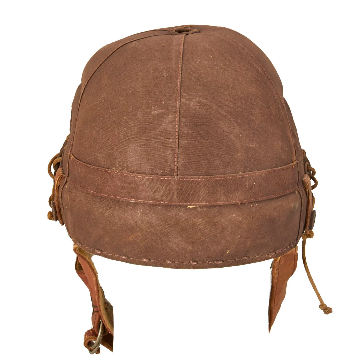 Original Japanese WWII Imperial Japanese Army Tanker Helmet with Markings - dated 1943