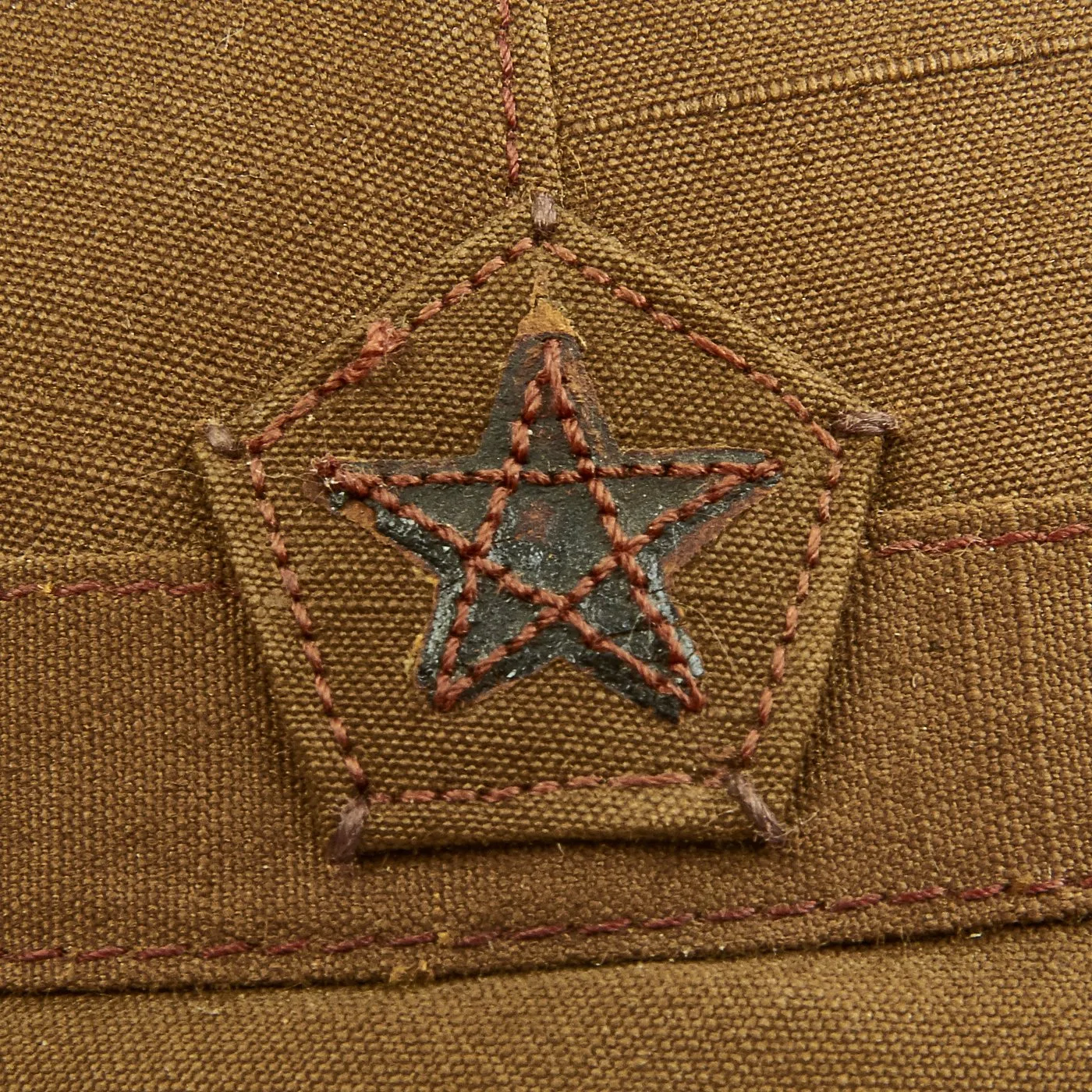 Original Japanese WWII Imperial Japanese Army Tanker Helmet with Markings