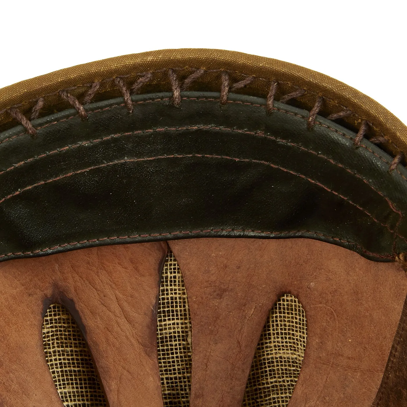 Original Japanese WWII Imperial Japanese Army Tanker Helmet with Markings