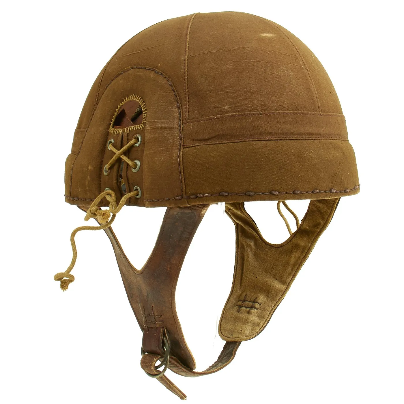 Original Japanese WWII Imperial Japanese Army Tanker Helmet with Markings