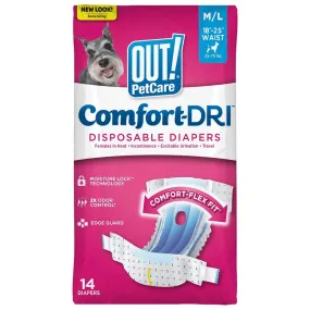 OUT! Disposable Female Diapers for Dogs (33x46cm)