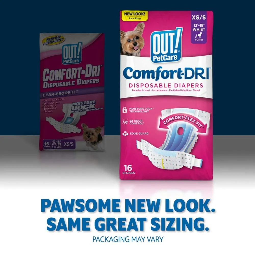 OUT! Disposable Female Diapers for Dogs (33x46cm)