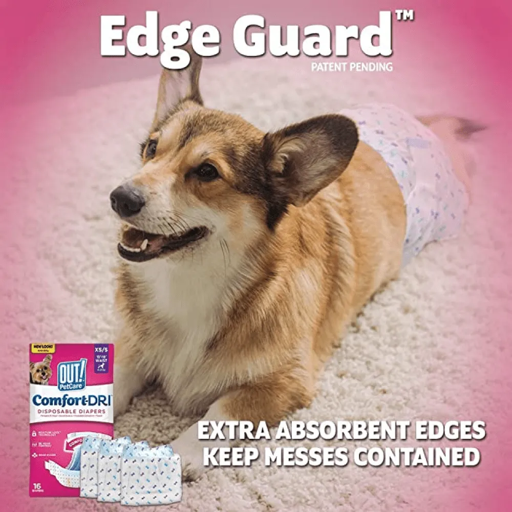 OUT! Disposable Female Diapers for Dogs (33x46cm)
