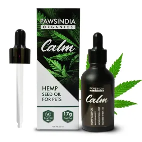 Pawsindia, Organics Calm Hemp Seed Oil For Pets, 50 ml