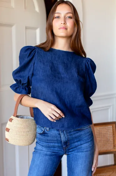 Pearl Blouse Indigo