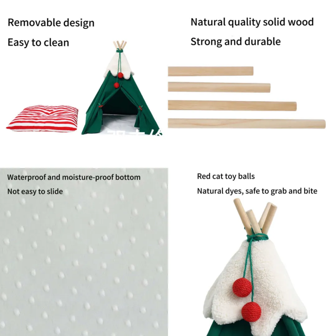 Pet TeePee Tent Dog Bed Cat Bed