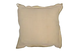 Pillow: Antique handwoven decorative pillow with Taupe trim- P466