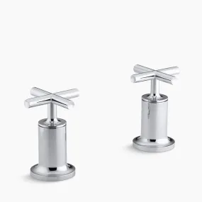 Purist Cross Handle Bath Valve Trim in Polished Chrome