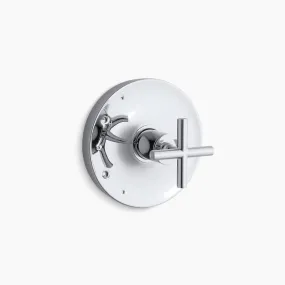 Purist Cross Handle Valve Trim in Polished Chrome