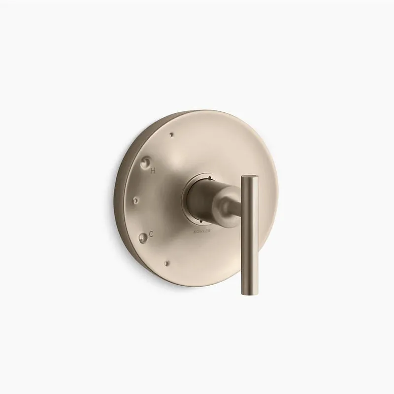 Purist Lever Handle Valve Trim in Vibrant Brushed Bronze