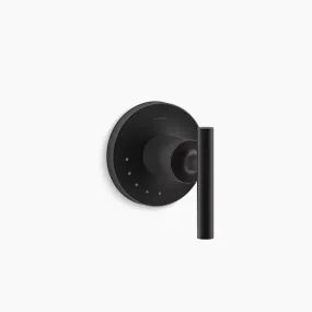 Purist Single Lever Handle Volume Control Trim in Matte Black