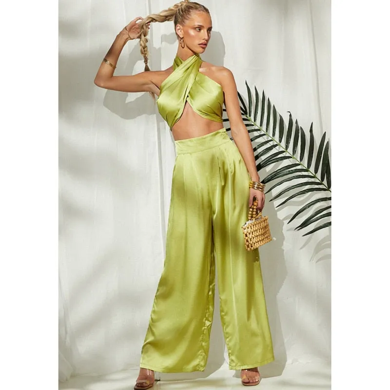 Purpdrank - Sexy Bodycon Rompers Womens Jumpsuit Workout Active Wear Sleeveless Summer Satin Jumpsuits Skinny Fashion