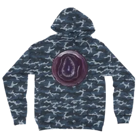 Purple Rock Camouflage Adult Hoodie