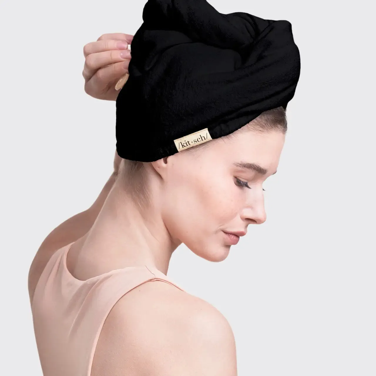 Quick Dry Hair Towel - Black