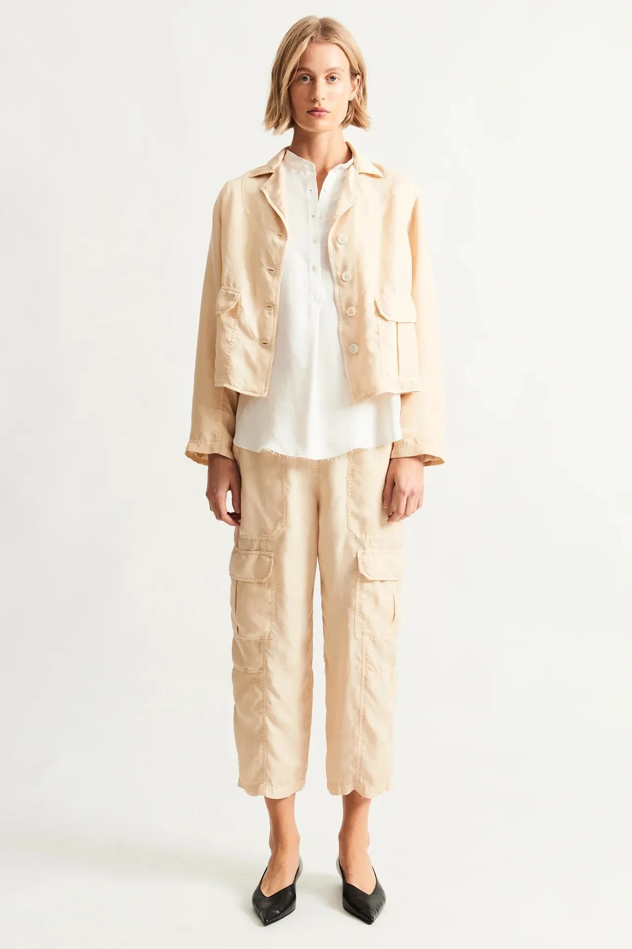 Raquel Allegra Glassel Blazer Cream
