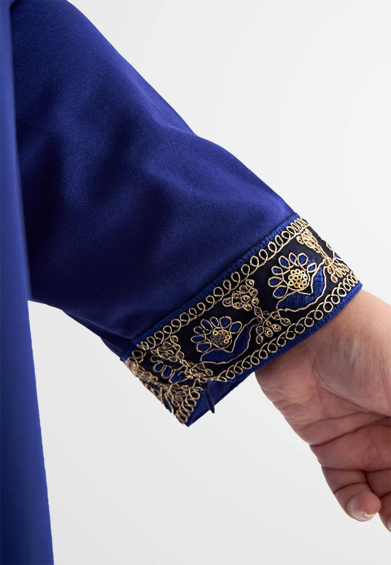 Ratu Elegant Gold Trim Abaya Jubah Dress