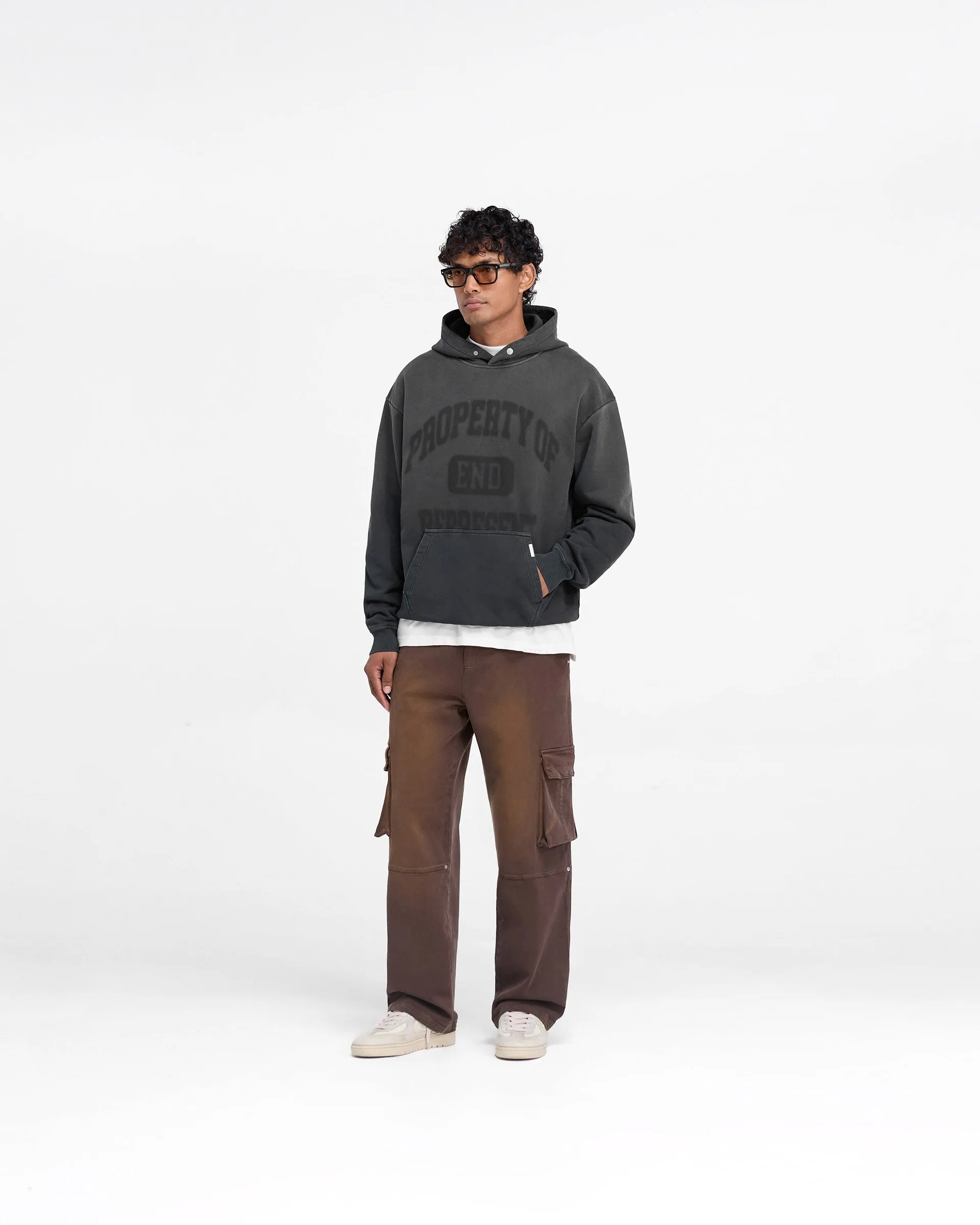 Represent X End Property Of Hoodie - Stained Black