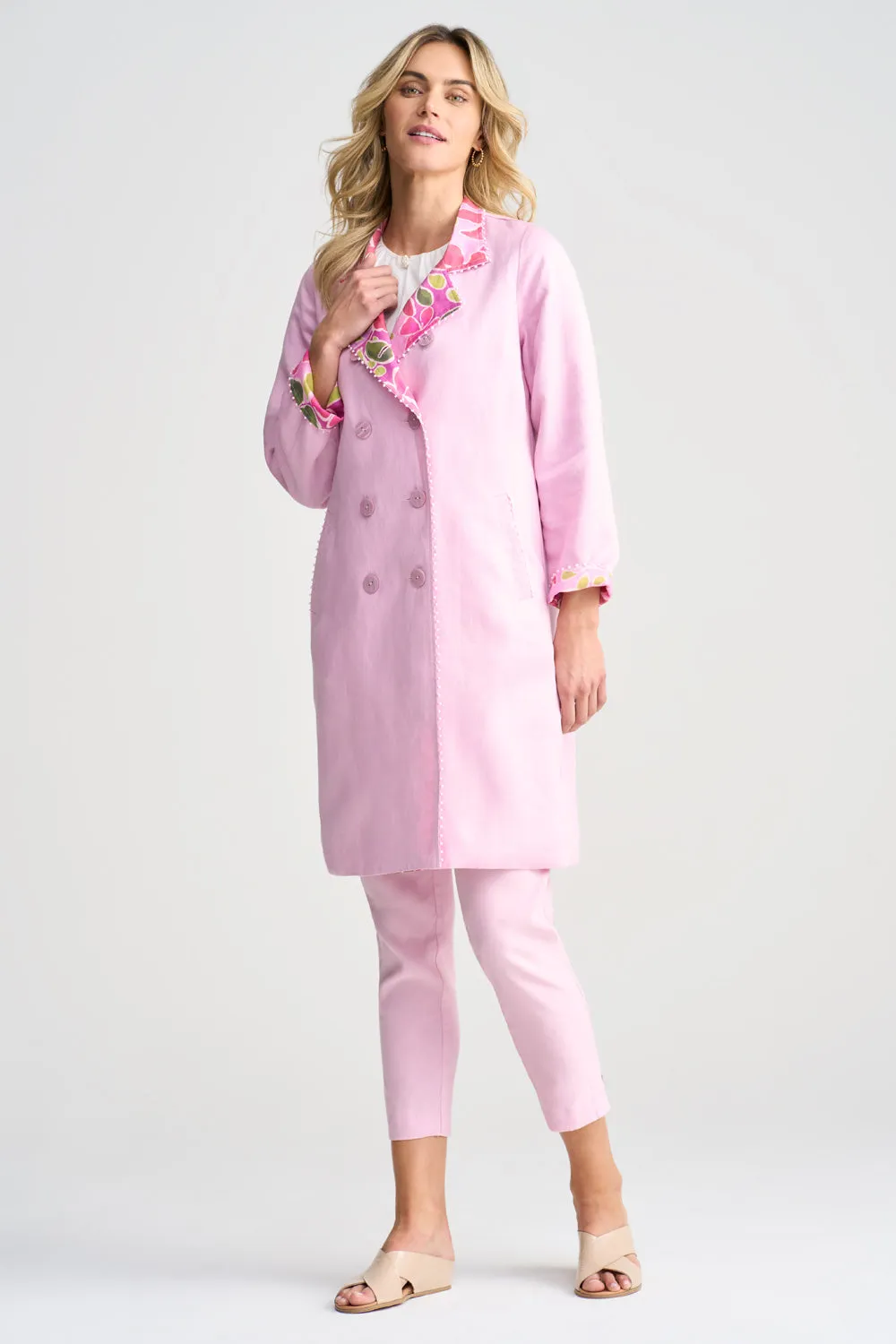 Reversible Linen Coat