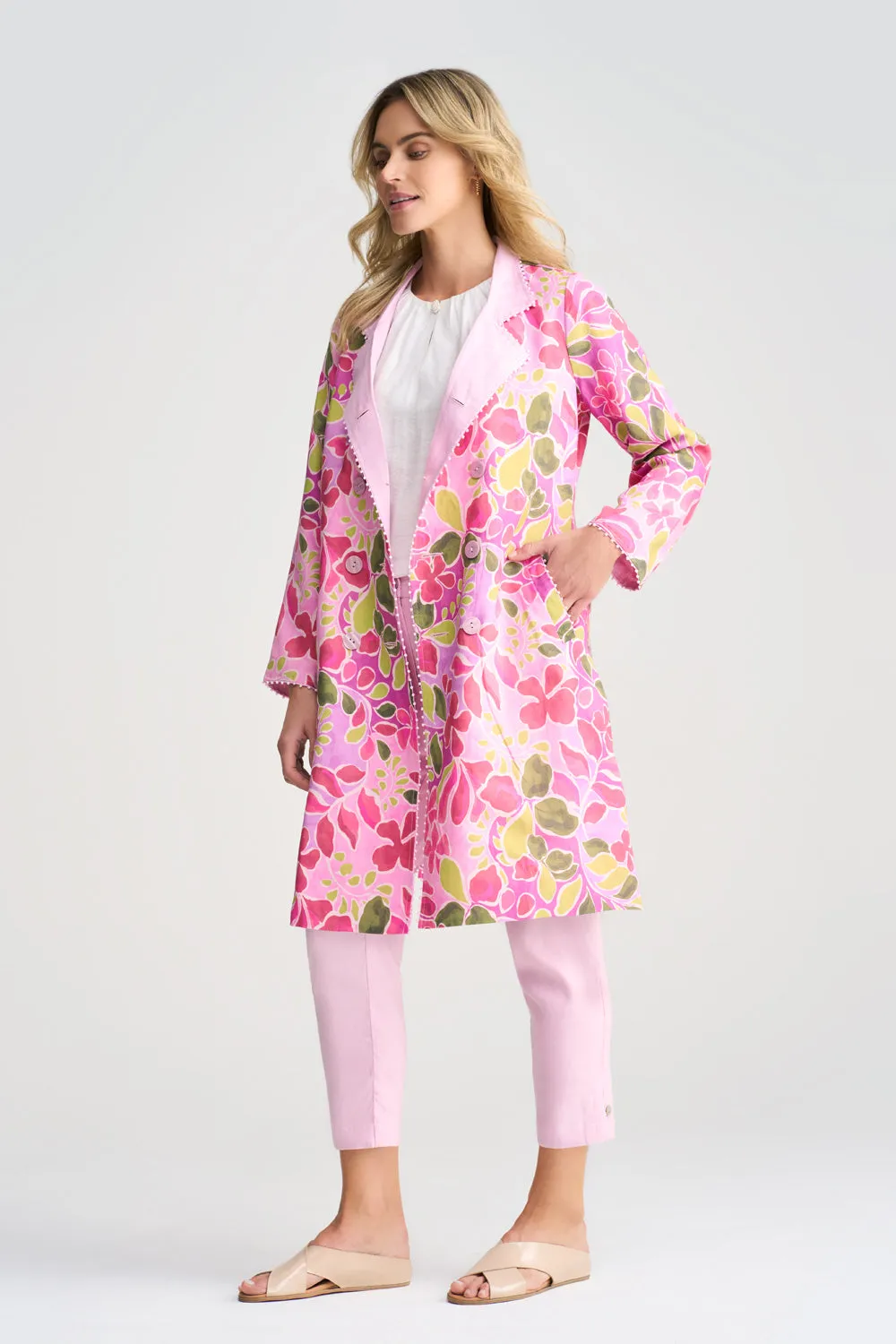 Reversible Linen Coat