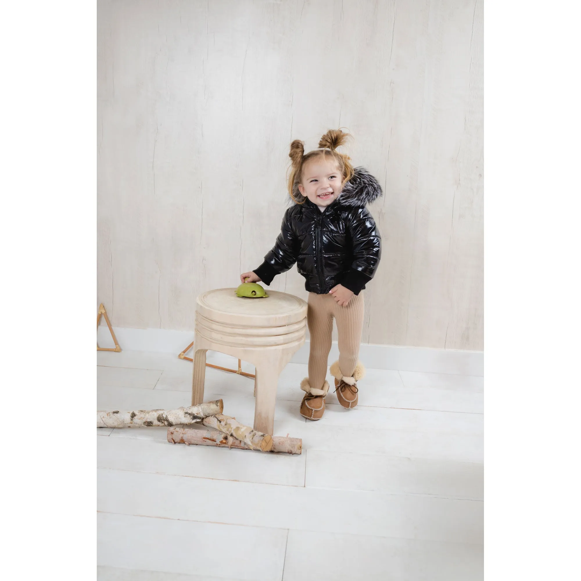 Rib and Ruff Jacket