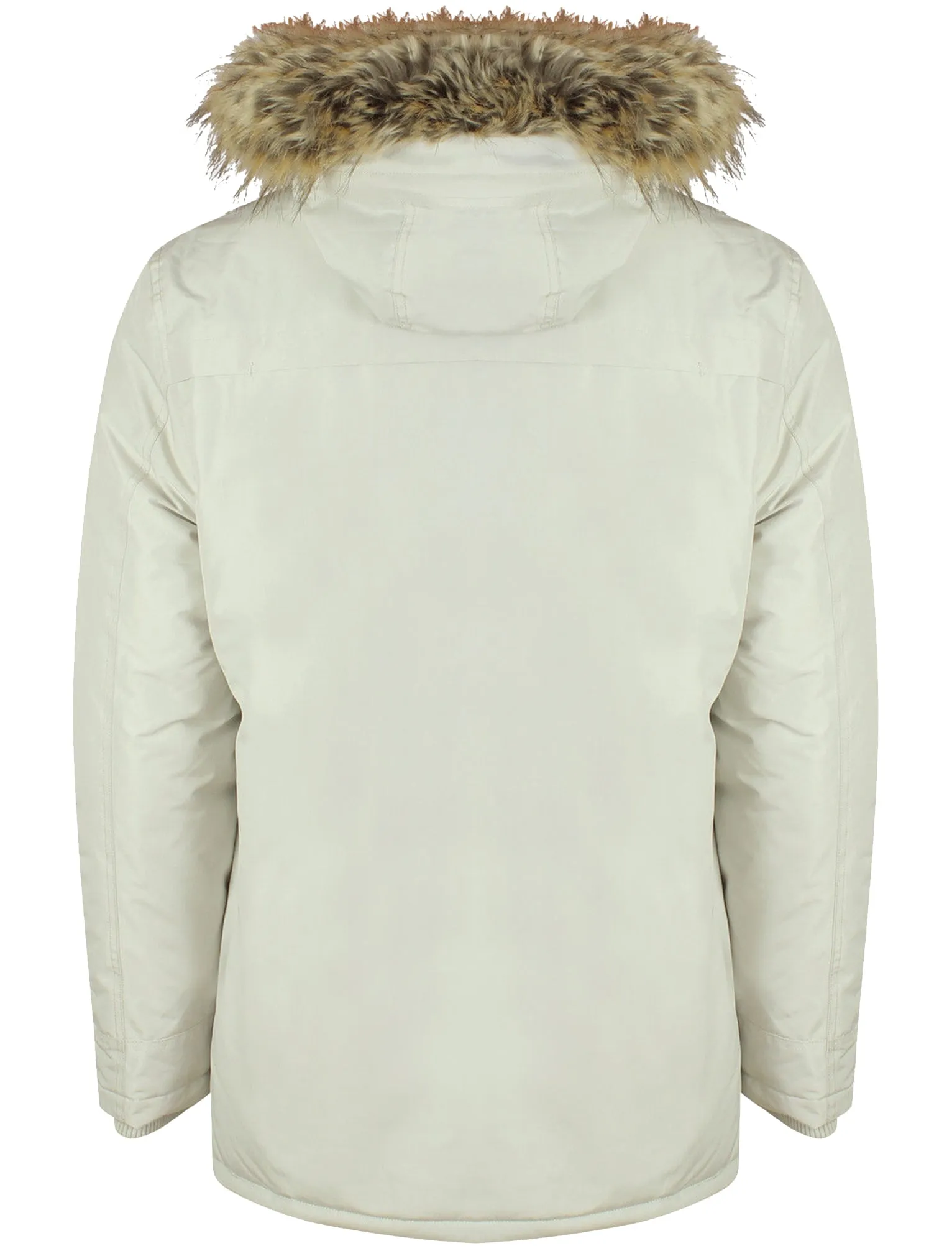 Ridgecrest Fur Trim Hooded Parka Coat in Winter White - Tokyo Laundry