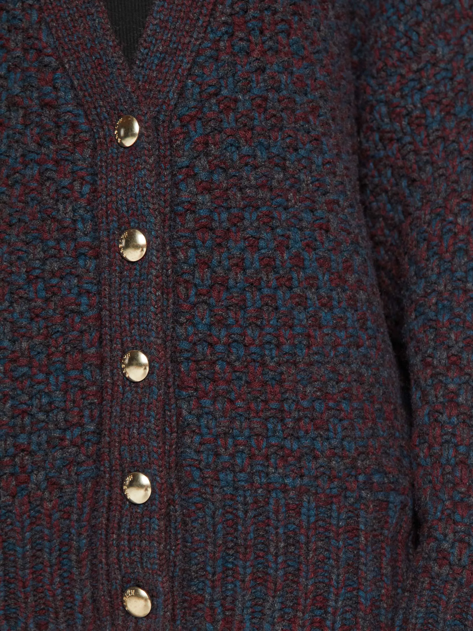 SABLYN Tischc Slouchy Cardigan - Bordeaux Multi